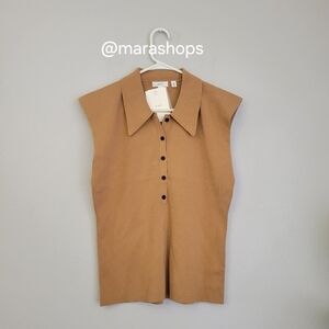 A.L.C. Taylor Rib Knit Polo Top